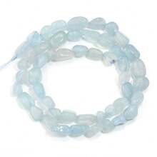 Aproximadamente 45 piezas de cuentas de piedra ovaladas asimétricas naturales surtidas, cuentas sueltas de cristal de ágata vintage de estilo informal para hacer joyas, pulseras, collares, colgantes y decoración