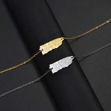 1piece 19cm+4cm Puerto Rico House Bracelets For Women Men Stainless Steel Charm Bangles PR Jewelry - Multicolor - View 3