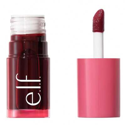 e.l.f. Elf. Sheer For It Blush Tint, Multi-Use, Long-Lasting Lip & Cheek Makeup, Creates A Natural Flush Finish, Vegan & Cruelty-Free, Plums Up