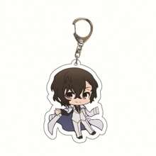 bandai Accesorio de anime Llavero acrílico de anime - Bungou Stray Dogs Lindo colgante de estilo Y2K de dibujos animados, adecuado para bolsos y llaves, regalo perfecto para fans, accesorios de cosplay, llavero de coche, bolso, mochila, pequeña joya, accesorios, regalos creativos, regalos de estudiante, accesorios de coche, colgante de bolso, accesorios escolares