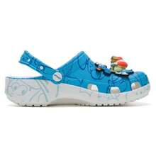 Crocs Sandalias tipo zuecos azul clásico con diseño de Pitufos, cómodas y ligeras para uso casual y viajes, estilo n.º 210820-90H - color - Ver 2