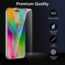 2pcs Tempered Film Srceen Protector Tempered Glass Compatible With Iphone 6/7/8/11/12/113/14/15/16e/X/XS/XS MAX/XR/Pro/Pro Max/Plus/Mini Screen Protection Essentials, Applicable To Daily Shield, Office, Home Phone Screen Protector Phone Accessories Waterproof Shockproof Anti-Fall Anti-Fall Scratch Resistant Anti-Fingerprint Full Cover - Clear - View 8