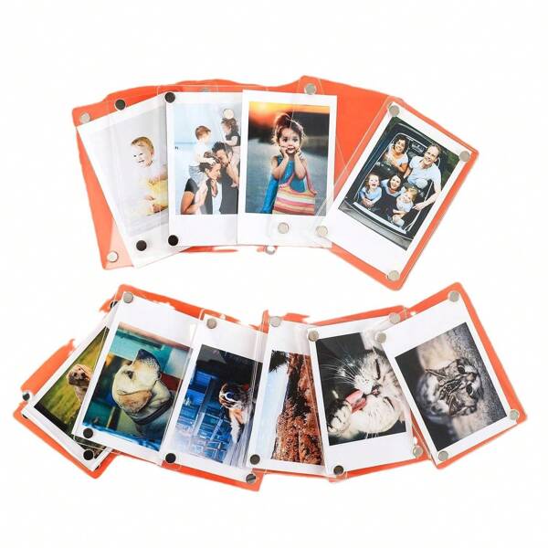 Acrylic Fridge Magnet Frame, Double-Sided Clear Fridge Magnet Photo Frame, Display Frame, Fits Fujifilm Film, 2.36 X 3.54 Inches