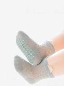 6 Pairs Non-Slip Baby/Kid Floor Socks With Cute Ear Designs, Suitable For Boys, Girls, All Seasons