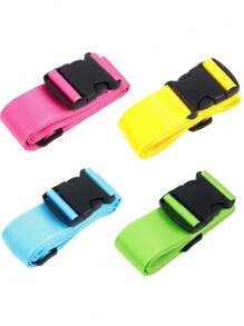 1/2/4Pcs Travel Straps For Luggage, Suitcase Belts, Luggage Belt, 2cm Wide Adjustable Luggage Strap, Luggage Belts, Practical Luggage Binding Strap, Anti-Explosion Binding Strap For Outing , Luggage Packing Strap , Travel Bag Holder Strap, Suitable For Suitcase,Traveling, Flight Business Trip, Holiday For Suitcase Backpack