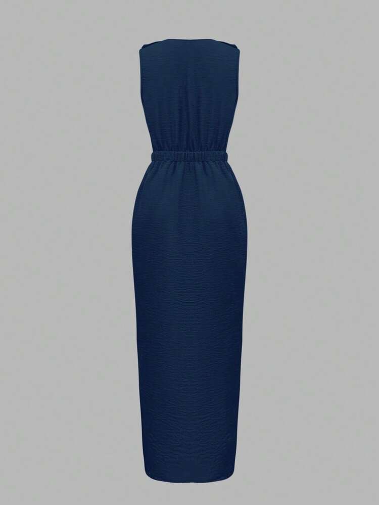 party dress hot Bandage Cutout Slit Bodycon Dress – Sexy Mid-Calf Party Dress main image 1