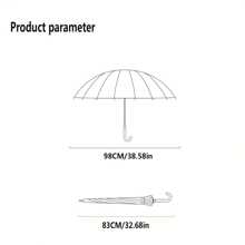 Stained Glass Transparent Umbrella Romantic Poetry Manual Folding Umbrella Princess Umbrella Easy To Carry Birthday Gift Christmas Gift Free Creation Windproof Rain Proof