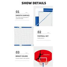 2-In-1 Kids Basketball Hoop & Football Goal Toys, Indoor & Outdoor Sports Interactive Parent-Child Activities