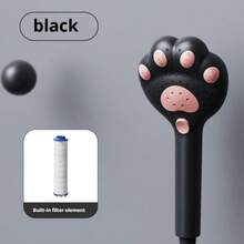 Cute Cat Paw Handheld Shower Head, Home Bathroom High Pressure Massage Sprayer Water-Saving Shower Head Filter