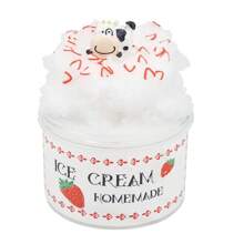 1 pieza, 100ml Arcilla con dibujo de caricatura del océano, juguete de arcilla, juguete antiestrés, regalo maravilloso, kit de slime, juguete para apretar, arcilla DIY, se puede dibujar en la arcilla