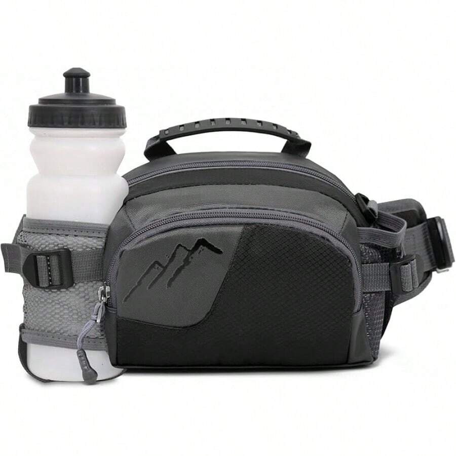Entchin Fanny Pack Women Men,Crossbody Belt Bag With 4-Zipper Pockets,Adjustable Waist Bag Pack,One Of Most Popular Travel Essential Gifts Walking,Traveling,Cycling - E131 Black - 查看 1