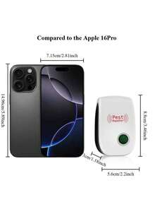 1/2/4pcs Ultrasonic Indoor Pest Repeller, Dual-Frequency Ultrasonic & Electromagnetic Wave Repels Pests, 360° Wide Coverage, Physical Pest Control, Effective Against Mosquitoes, Bugs, Mice, Fleas, Pest Repeller, Suitable For Home, Kitchen, Office, Hotel, Warehouse