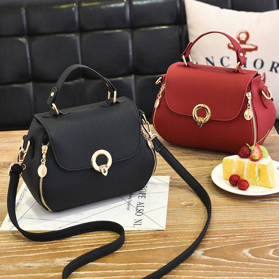 Women Shoulder Bags - 酒紅色 - 查看 1