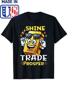 Gold Trader Forex Trader XAUUSD Trader Forex Gold Analysis T Shirt - Black - View 1