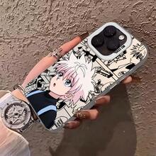 Funda para teléfono móvil de niño de cabello blanco para iPhone 16 15 14 13 12 11 Pro Max X XR XSMAX 8 34 Plus, cubierta trasera anti-caída y mate - Negro - Ver 5