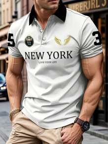 Men's Comfortable Versatile Sporty Short Sleeve Polo Shirt