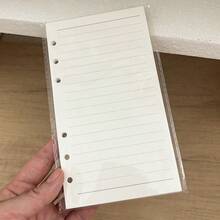 A6 45 Sheets Refill Papers,6 Holes Binder Notebook Inner Paper,Weekly/Monthly/Blank Planner Journal Notebook Parts,School Supplies,Back To School