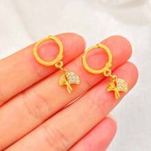 Earrings Gold Plated Small Round Earings Fashion Jewelry For Woman Gifts Hoops Pircing Gold Earrings Piercings Accesories