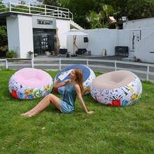 1pc Thickened Inflatable Slouchy Sofa Lounge Chair - Perfect For Outdoor Patio And Indoor Relaxation - Multicolor - View 3
