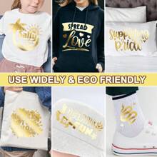 8-Farben Wärmeübertragungsvinyl Rolle - Einfach zu schneiden & , Leuchtende Farben für DIY T-Shirt, Skateboard, Hut Designs - Perfekt für Projekte, Vinyl-Transfers | Glänzende Oberfläche | Weicher Matter Stoff