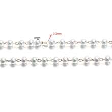 Cadena versátil de moda con perlas encriptadas, accesorio para pulsera, collar y clavícula, se vende por metros