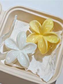 2 Stück Damen Acryl Farbverlauf große Blumen Haarklammern, einfach, exquisit und elegant als Haarschmuck für hochgestecktes Haar, Blumenform Haarklammer, Temperament, Reise- und Urlaubsoutfit Zubehör, geeignet für täglichen Gebrauch von Kopfschmuck und Haaraccessoires, Mode Haarspangen für Frauen