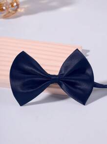 1pc Children's Solid Color Bowknot, Boys' Suit Tie, Children's Solid Color Bowknot, Suitable For Wearing At Parties And Performances