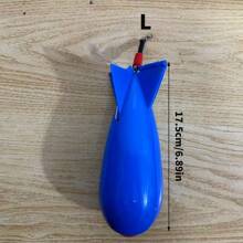 Fishing Spomb Rocket Shape Spod Fishing Feeders Float Bait Holder Tackle Tool Accessories