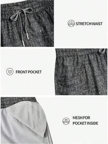 Actleis Womens Swim Shorts UPF50+ Board Shorts Quick Dry Beach Shorts Drawstring Sports Summer Bottom - Quần Jeans Đen - Xem 6