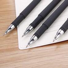 5pcs Ball Pen, 0.5mm Fine Tip, Quick Drying Black Ink, Office Stationery Signature Pen