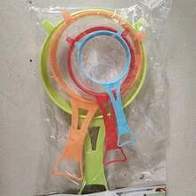 4pcs Multifunctional Mesh Strainers With Ergonomic Handles - Vibrant Red, Yellow, Blue & Green Plastic Kitchen Tools For Tea, Juice, Flour, Soy Milk - Durable Fine Mesh Sieves For Efficient Straining, Fine Mesh Strainer, Juice Extraction, Functional Kitchenware, Easygrip Handles - Multicolor - View 9