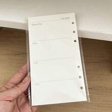 A6 45 Sheets Refill Papers,6 Holes Binder Notebook Inner Paper,Weekly/Monthly/Blank Planner Journal Notebook Parts,School Supplies,Back To School