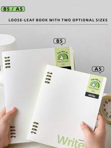 A5/B5 Detachable Loose-Leaf Notebook, Stylish & Thick, Suitable For College, High School, Graduate Exam, Junior High, Primary School Students,For School Supplies,Back To School