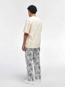 Summer Men's Straight Loose Casual Pants, Versatile Simple Breathable Wide-Leg Long Trousers