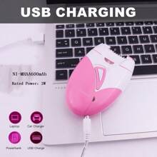 Hatteker Hatteker 1pc Women's Underarm Hair Removal Device Electric Epilator Lady'S Hair Remove Machine