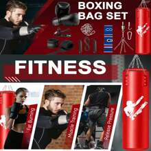 JORICY 4 FT Heavy Punching Bag (Unfilled) With Boxing Gloves Set For Kickboxing, MMA, Muay Thai Home Gym Training Kit – Saco De Boxeo Para Adultos