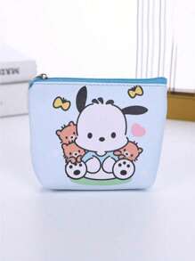 Sanrio 1pc Sanrio Hello Kitty Cartoon Cute Sanitary Pad Cosmetic Bag, Portable Zipper Storage Pouch, Multi-Function Sanitary Pad, Tissue Storage Bag, Suitable For Travel, Business Trips, Outings, Christmas, Holiday Gifts
