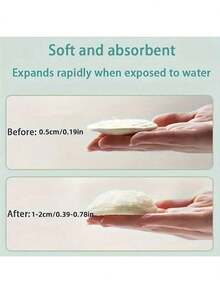 Miếng bông tẩy trang xơ mướp tự nhiên, tẩy tế bào chết nhẹ nhàng, làm sạch sâu lớp trang điểm, dụng cụ chăm sóc da không mùi, chiết xuất thực vật trung tính, phù hợp cho cả nam và nữ, khăn tẩy tế bào chết xơ mướp, lý tưởng làm quà tặng dịp lễ. - Nhiều màu - Xem 7