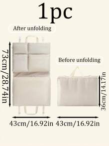 1 pieza Bolsa organizadora de viaje plegable 6 en 1, bolsa de almacenamiento de gran capacidad y multiusos con múltiples bolsillos, apta para equipaje, ropa interior, ropa, pantalones, accesorios de viaje, cosméticos, cuidado de la piel, adecuada para viajes, vacaciones, playa, vuelta al colegio