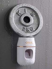 Automatic Toothpaste Squeezer & Holder - 1pc Space-Saving Bathroom Organizer, Easy Refills, No Waste! - Blue+White - View 5