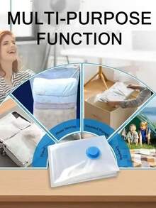 10/9/5/1pc Vacuum Compression Zipper Storage Bag, Vacuum Compression Bag, Vacuum Compression Zipper Storage Bag, Space Saving Luggage Bag, Travel Compression Bag, Foldable Clothes Storage Bag, Clothes Classification Storage Bag, Suitable For Clothes, Quilts, Cabinets - Save 80% Space, Moisture-Proof Storage Bag