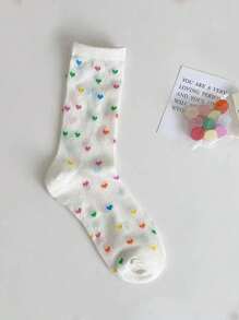 1/3/5 Pairs Solid Color Versatile Socks, Breathable, Comfortable, Absorbent Short Socks Suitable For Daily Wear, Sports, Office, Casual Style, All Seasons Valentines