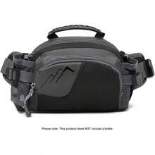 Entchin Fanny Pack Women Men,Crossbody Belt Bag With 4-Zipper Pockets,Adjustable Waist Bag Pack,One Of Most Popular Travel Essential Gifts Walking,Traveling,Cycling - E131 Black - 查看 2