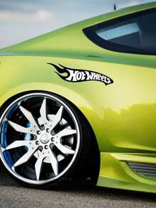 Hot Wheels Stylish Hot Wheels Wave Logo Sticker,Cars Decal For Car Body,Window, Bumper,Trunk, Motorcycle & Helmet,Racing Decal,Personalize Your Auto Car For Man,Car Decoration