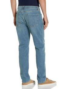Men's Athletic Stretch Jeans - Colors - Light Blue Vintage - View 2