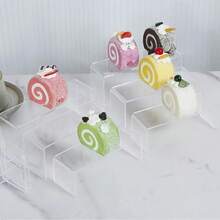 2025透明亚克力展示架，三层4毫米厚透明亚克力架，是收藏品展示架、派对蛋糕甜点架、悬浮式视觉流行人物展示架的理想之选