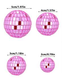 20-Pack Mini Disco Balls - 70s Retro Silver Reflective Glass Hanging Ornaments For Aesthetic Room Decor, Wedding, Party, Christmas Holiday Decoration Home Decor Christmas Decorations