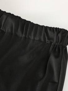 Pantaloni de yoga elastici cu talie înaltă, versatili, în culori solide, pentru fete Tween