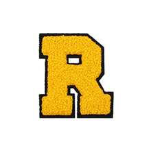 Iron On Patches Letters 1/26pcs A-Z Alphabet Patches Animal Shaped DIY Motif Iron On Or Sew On Patches Appliques For Jeans Jackets Backpacks - Yellow - View 17