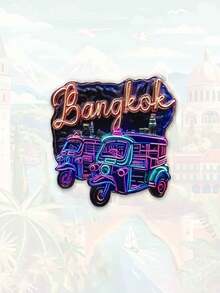 1 件家居装饰旅行纪念品复古冰箱贴，高端 INS 风格礼物，适合送给朋友，创意小礼物 - 彩色 - 查看 5